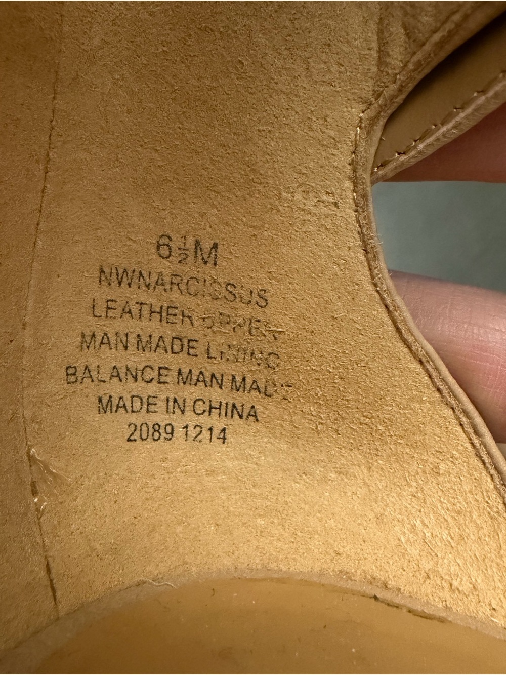 Nine West Beige Leather Ankle-Strap Wedge Sandals Size 6.5 - Picture 10 of 11